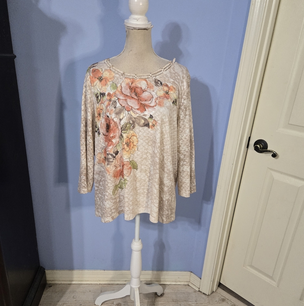 Alfred Dunner Size 1x Womens Blouse